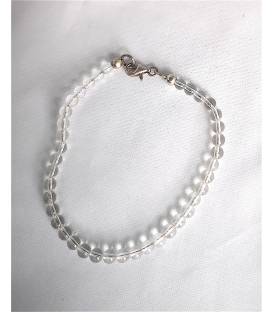 Bracelet perles transparentes