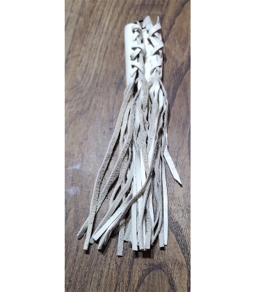 Paire De Manchons En Cuir Pour Guidon Moto - Franges - Protection Et Style