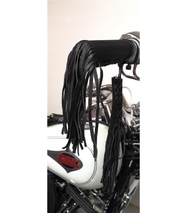 Écharpe en cuir pour moto 11 pouces marron manchon de cheveux,  enveloppement de queue de cheval, accessoires de moto, enveloppement de  queue de cheval en cuir, accessoires pour cheveux -  France