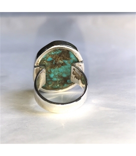 Bague  turquoise brute