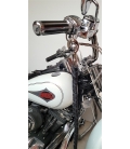 Ensemble Fouet (whips) Et Lacet De Portefeuille En Cuir Noir Pour Moto - Style Custom, Neuf - Fabriqué En France