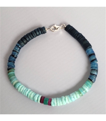 Ensemble Collier + Bracelet Perles Heishi - Hématite Dorée Et Coquillage - Marque Désirs Essentiels Paris - Neuf