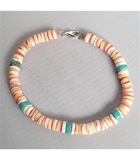 Bracelet en perles d'Heishi mélo de couleur