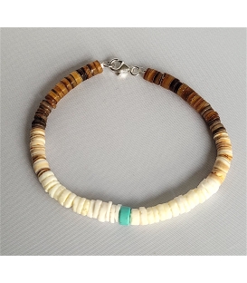 Bracelet en perles d'Heishi mélo de couleurs
