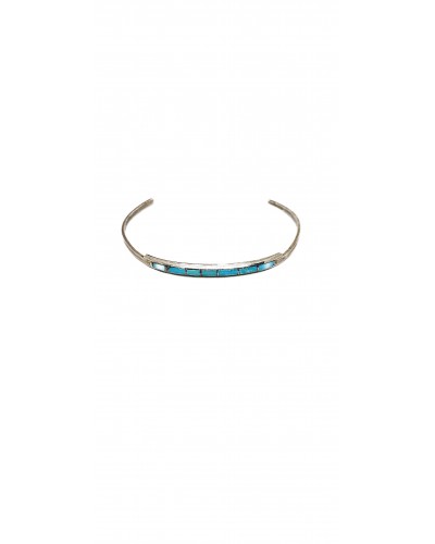 Bracelet fin turquoises