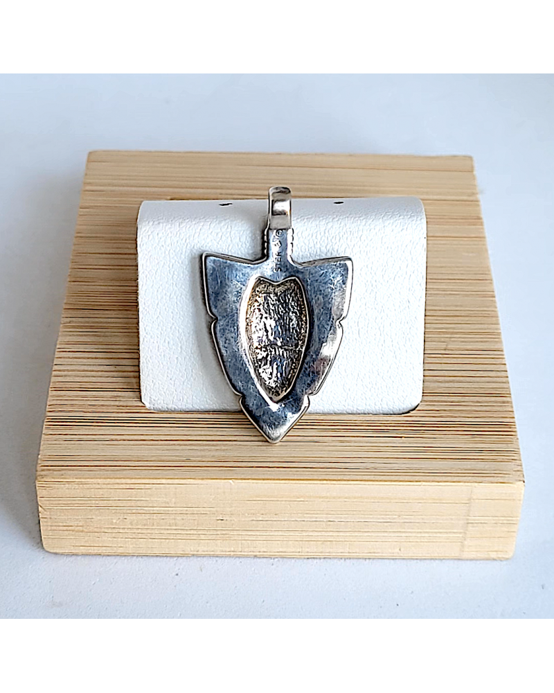 Collier Pendentif Montre Suisse Lucerne - Forme Pointe De Flèche - Occasion Pour Femme